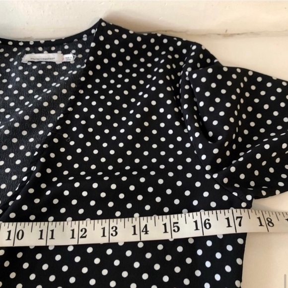 Skylar + Madison Polka Dot Wide Sleeve Wrap Dress - Picture 13 of 16